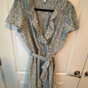 LC Lauren Conrad Multicolor Floral Blouse